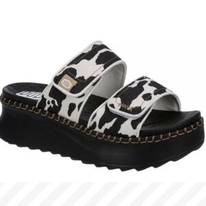HEY DUDE WOMENS DELRAY WHIPSTITCH SLIDE